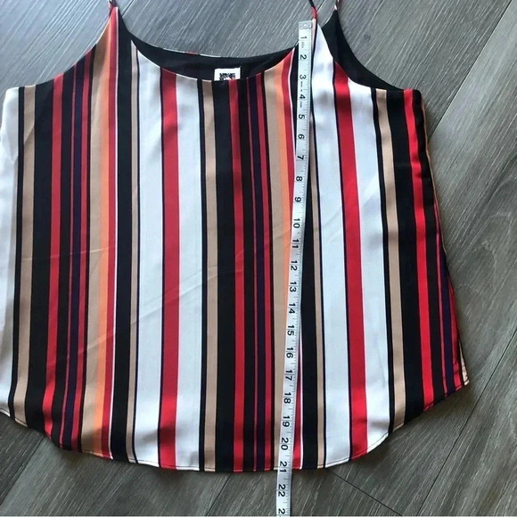 Anne Klein Womens Striped Cami Spaghetti Strap Tank Top Shirt NWT Size Medium - Picture 4 of 9